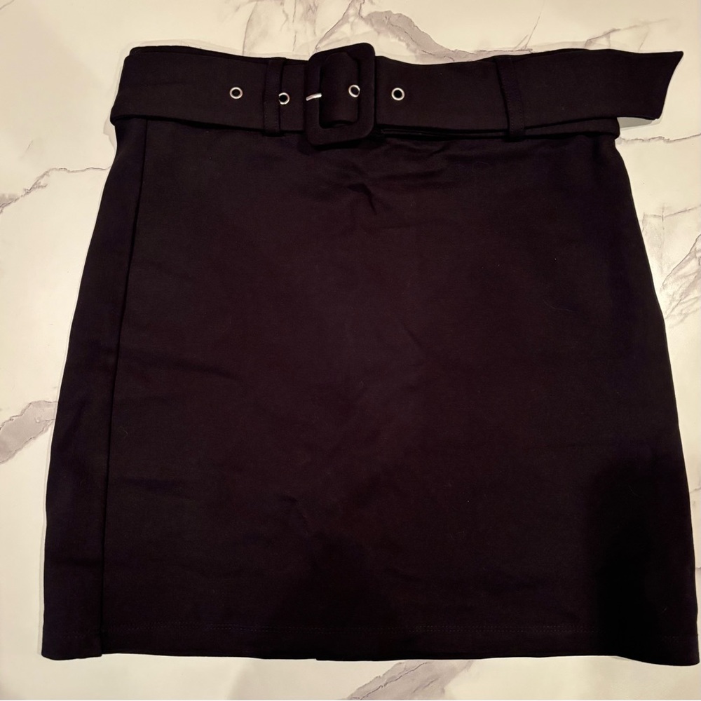 Forever 21 Black Mini Skirt with Belt